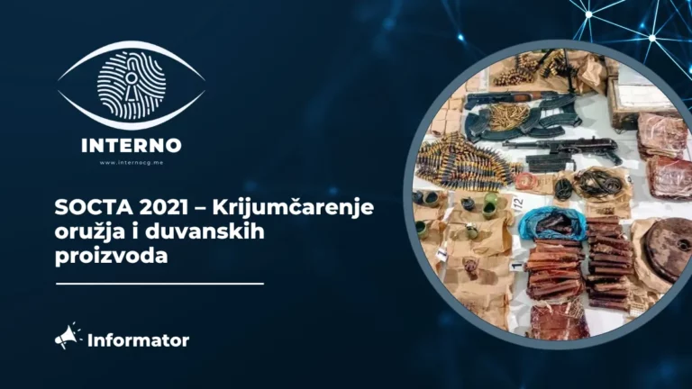 SOCTA 2021 – Krijumčarenje oružja i duvanskih proizvoda