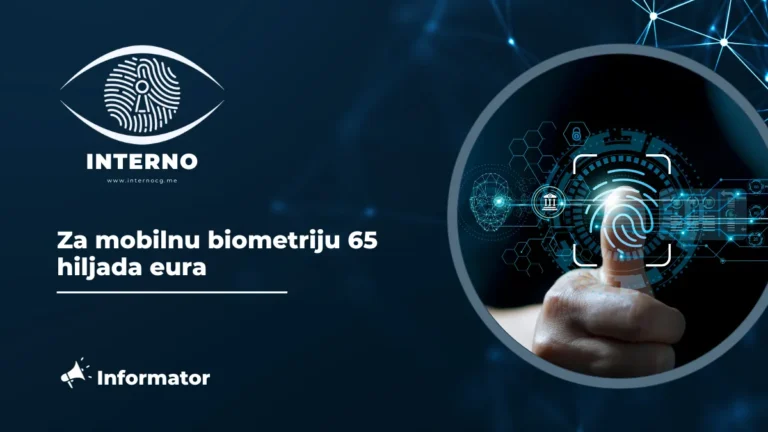 Za mobilnu biometriju 65 hiljada eura