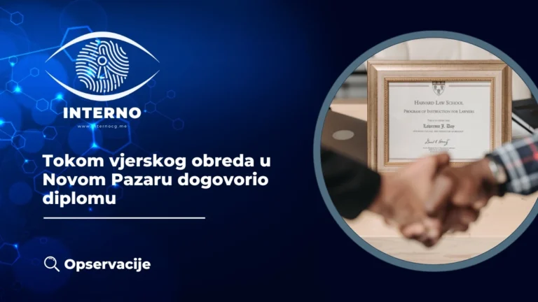 Tokom vjerskog obreda u Novom Pazaru dogovorio diplomu