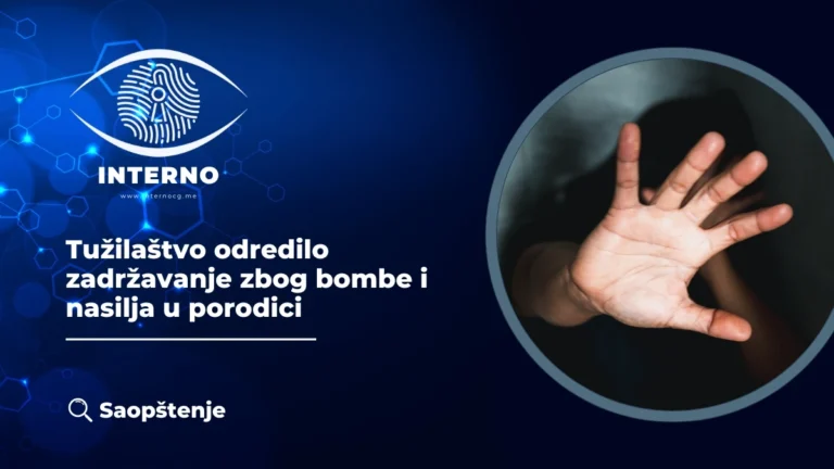 Tužilaštvo odredilo zadržavanje zbog bombe i nasilja u porodici