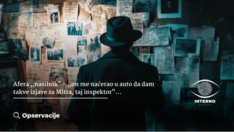 Afera ,,nasilnik“ – ,,on me naćerao u auto da dam takve izjave za Mitra, taj inspektor“…