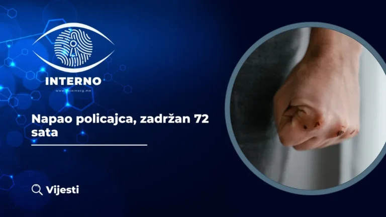 Napao policajca, zadržan 72 sata