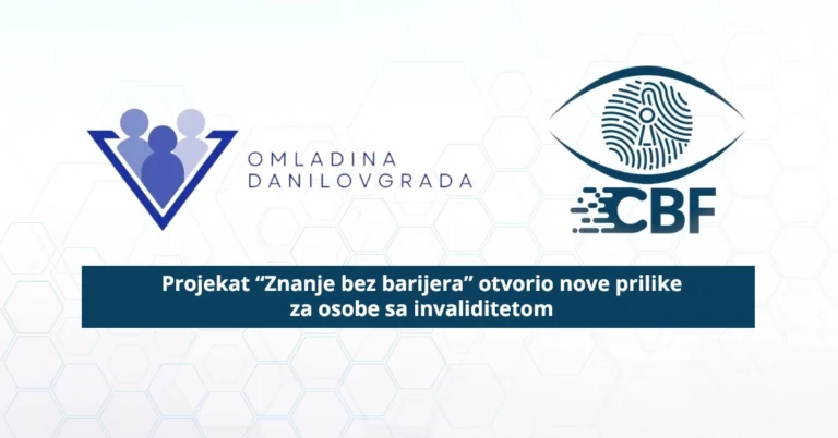 Projekat “Znanje bez barijera” otvorio nove prilike za osobe sa invaliditetom
