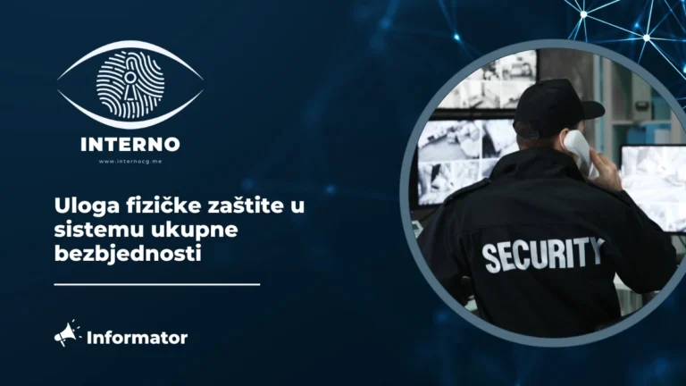 Uloga fizičke zaštite u sistemu ukupne bezbjednosti
