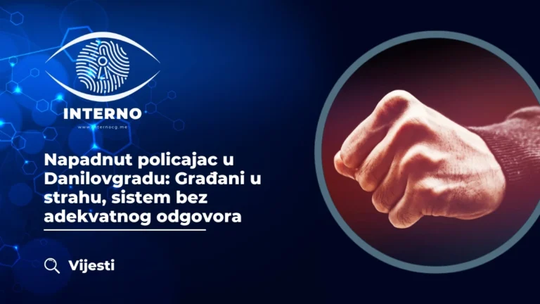 Napadnut policajac u Danilovgradu: Građani u strahu, sistem bez adekvatnog odgovora