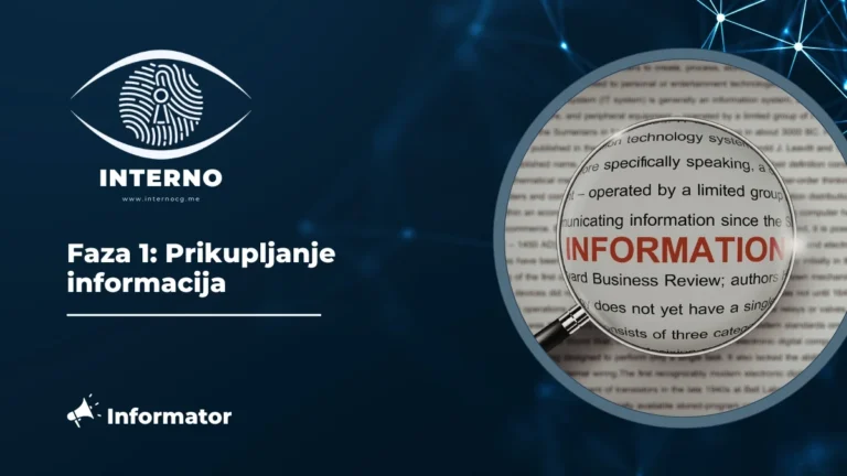 Faza 1: Prikupljanje informacija
