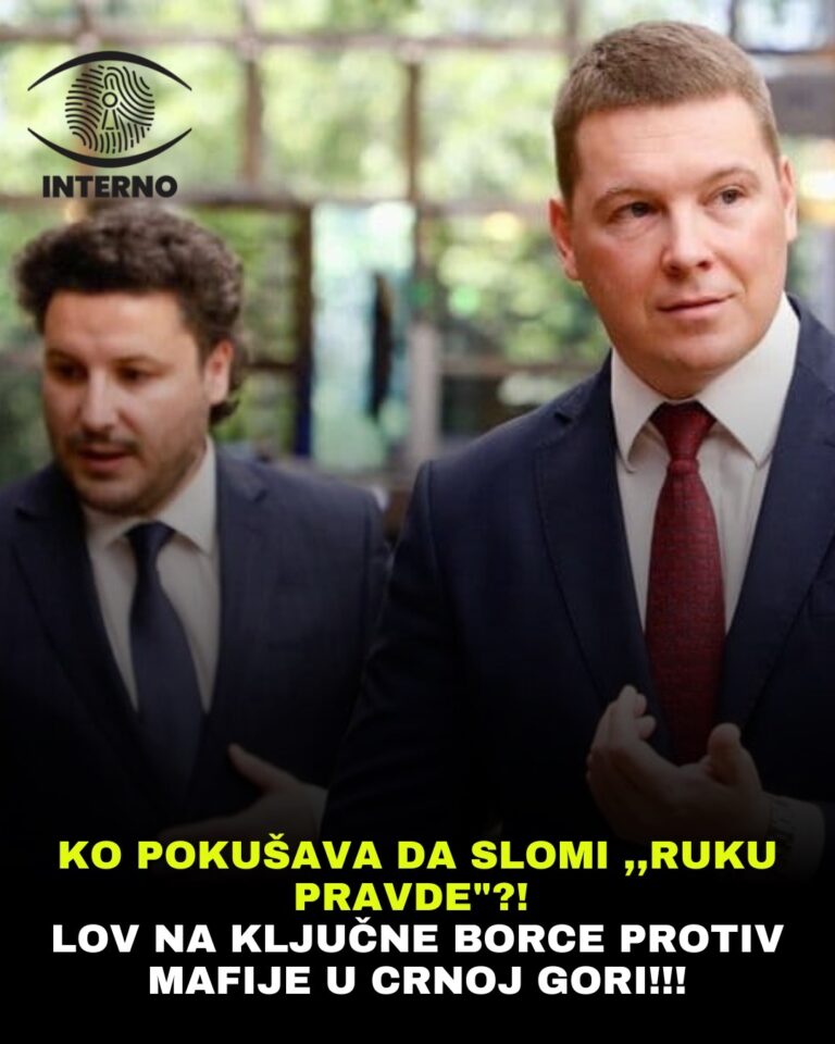 Ko pokušava da slomi ,,ruku pravde“?! Lov na ključne borce protiv mafije u Crnoj Gori!!!