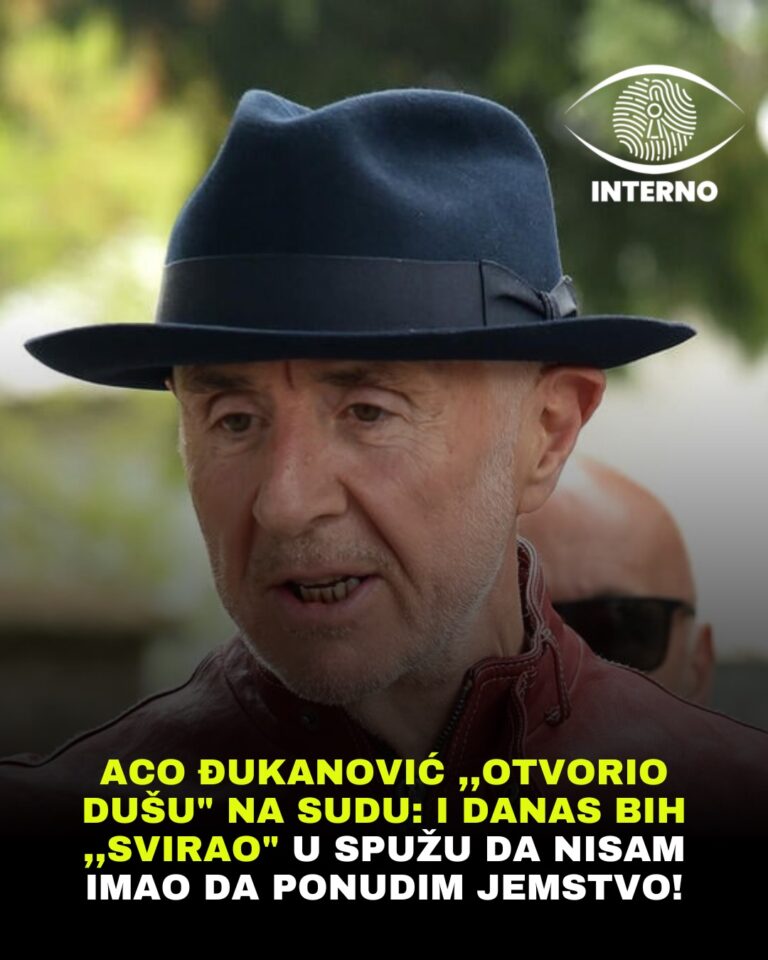 Aco Đukanović ,,otvorio dušu“ na Sudu: I danas bih ,,svirao“ u Spužu da nisam imao da ponudim jemstvo!