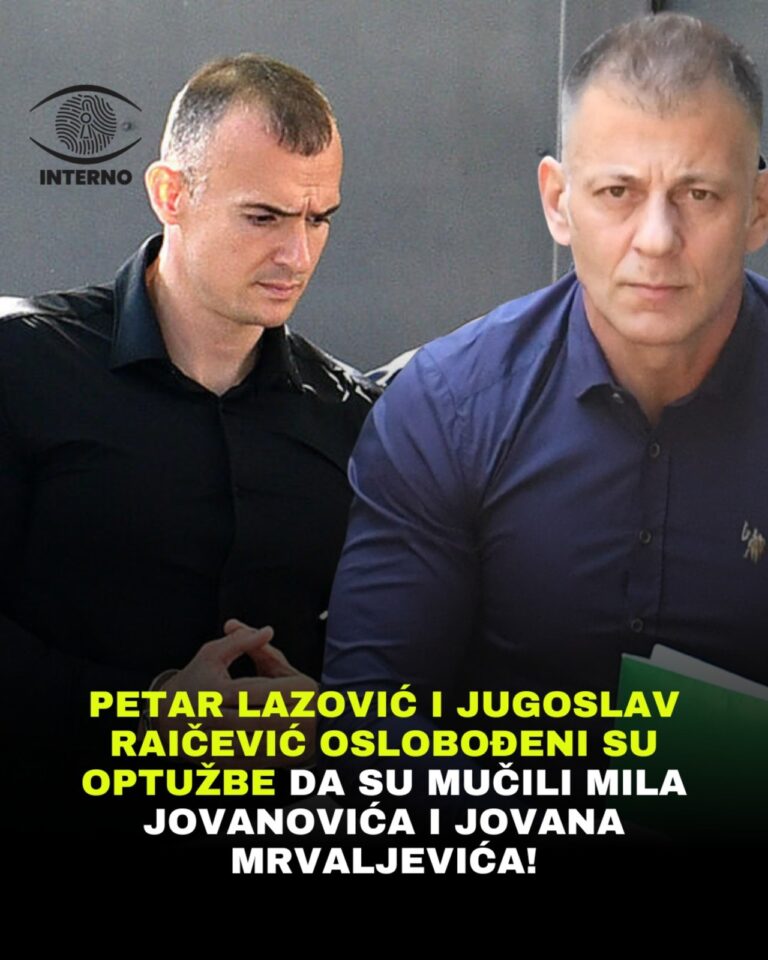 Petar Lazović i Jugoslav Raičević oslobođeni su optužbe da su mučili Mila Jovanovića i Jovana Mrvaljevića