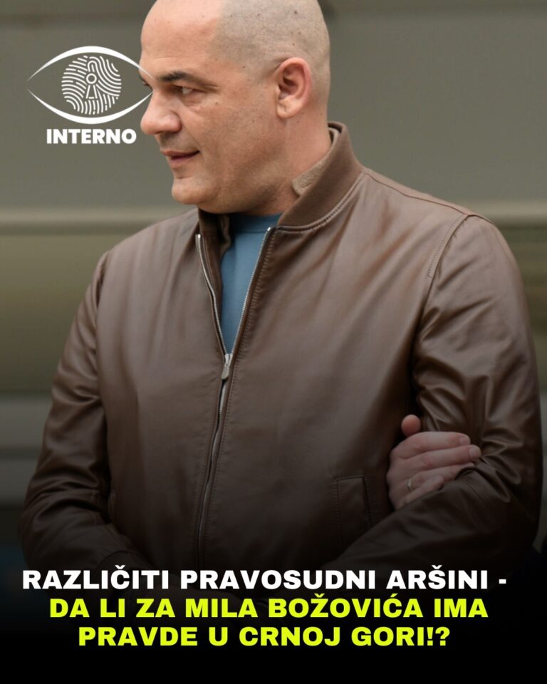 Različiti pravosudni aršini – da li za Mila Boživića ima pravde u Crnoj Gori!?