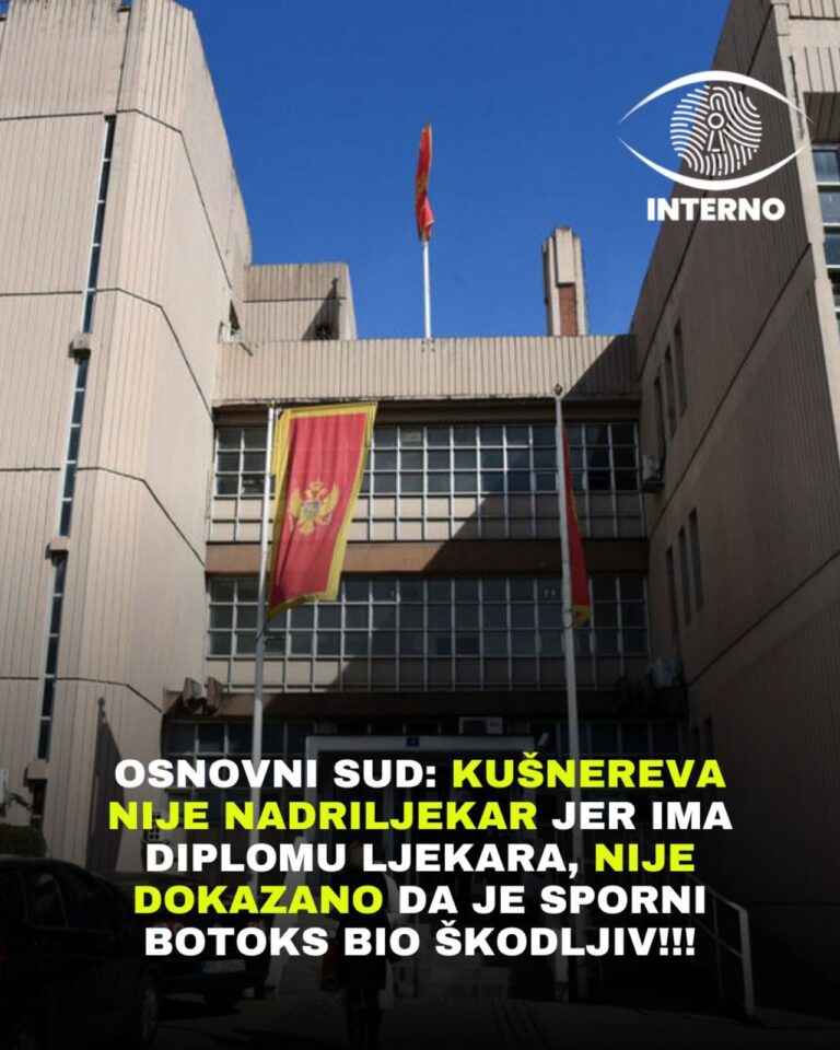 Osnovni sud: Kušnereva nije nadriljekar jer ima diplomu ljekara, nije dokazano da je sporni botoks bio škodljiv!!!